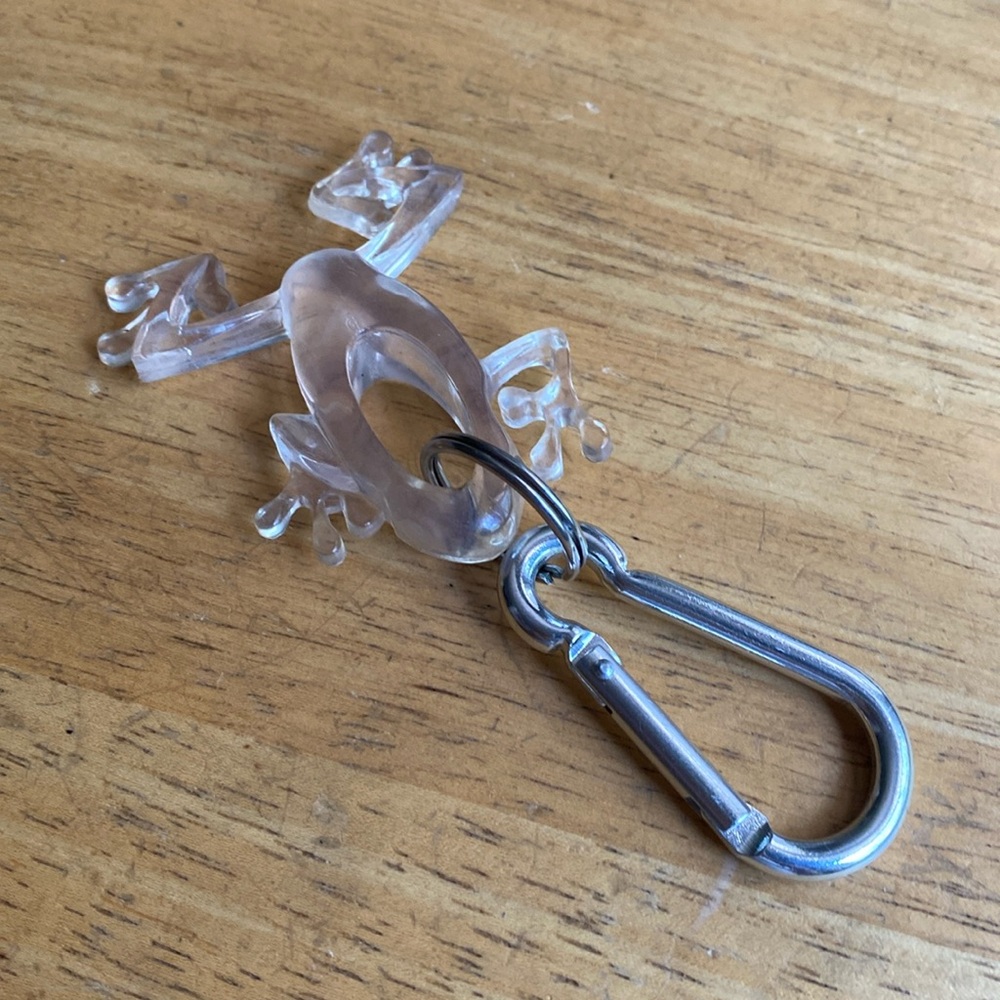 Del-Sol Plastic frog Keychain or bag charm